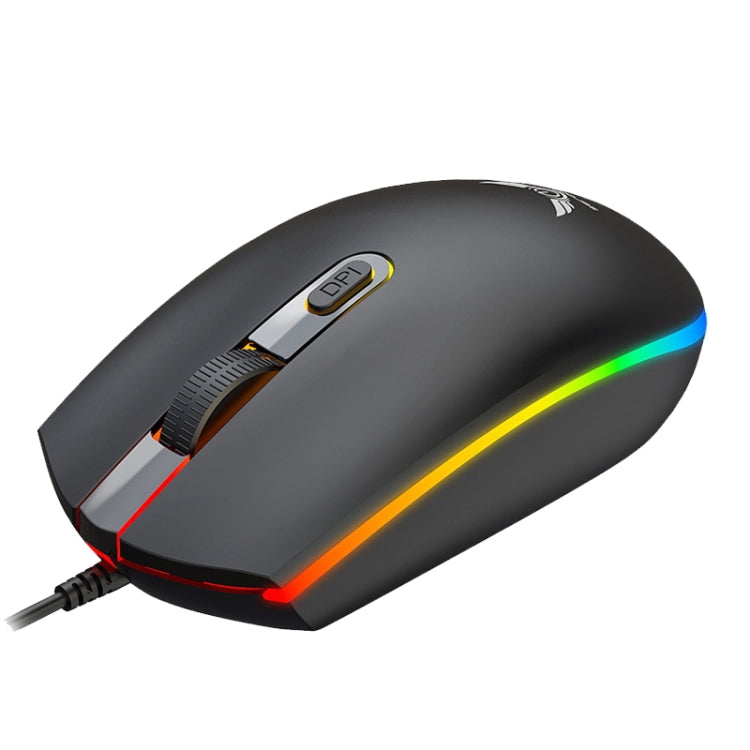 Zerodate V6 4 Tasti 1600 DPI Gioco Colorato RGB Marquee USB Luminoso Mouse cablato, Lunghezza cavo: 1,35 m