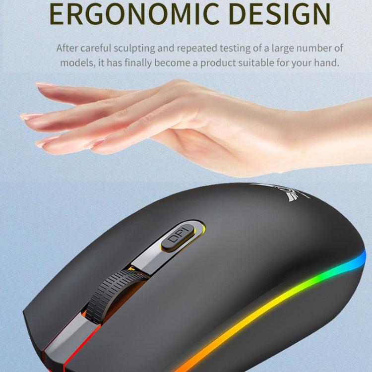Zerodate V6 4 Tasti 1600 DPI Gioco Colorato RGB Marquee USB Luminoso Mouse cablato, Lunghezza cavo: 1,35 m