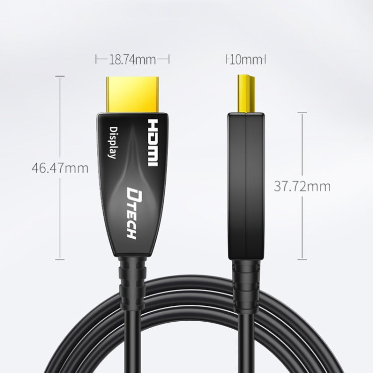 DTECH HDMI 2.0 Versione Fibra Ottica Linea 4K 60Hz Cablaggio ingegneria TV grande schermo, Lunghezza:, 2m, 5m, 10m, 15m, 20m, 25m, 30m, 35m, 40m, 50m, 60m, 70m, 80m, 90m, 100m