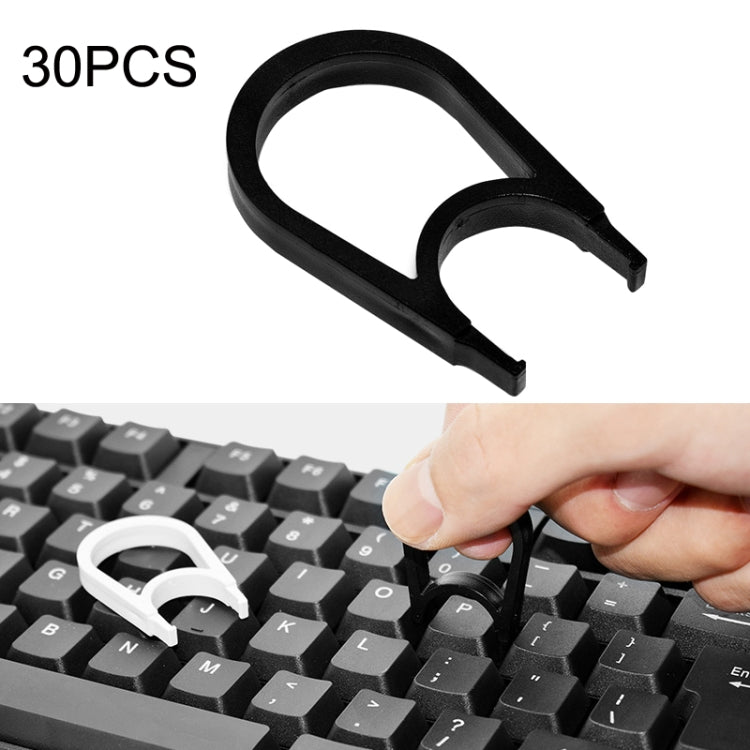 Strumento di rimozione della chiave di pulizia dell'estrattore chiave della tastiera del computer 30PCS, Blac, Black