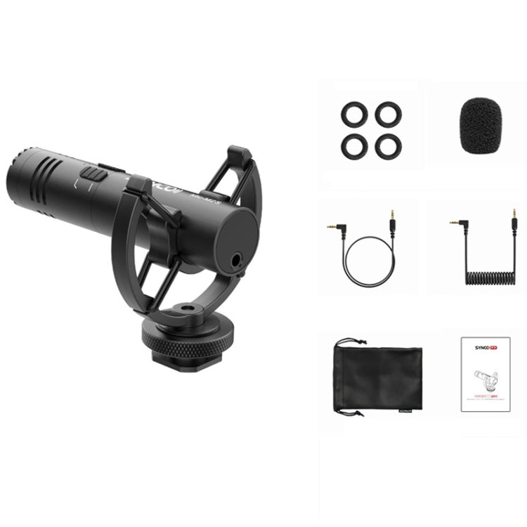 Microfono per registrazione telefono con fotocamera SYNCO, specifiche:, MIC-M1S, MIC-M2S