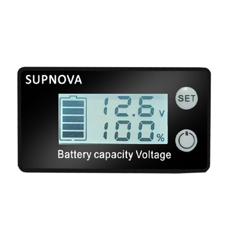 SUPNOVA LCD Misuratore di tensione ed elettricità a due fili Voltmetro con display digitale CC, Blue, White