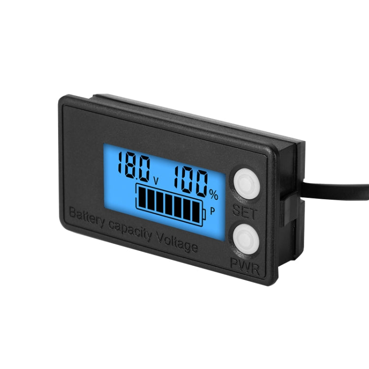 Misuratore di tensione con display digitale a batteria al litio piombo-acido a due fili LCD impermeabile, 8-100V (White), 8-100V (Blue), 8-72V (White), 8-72V (Blue)