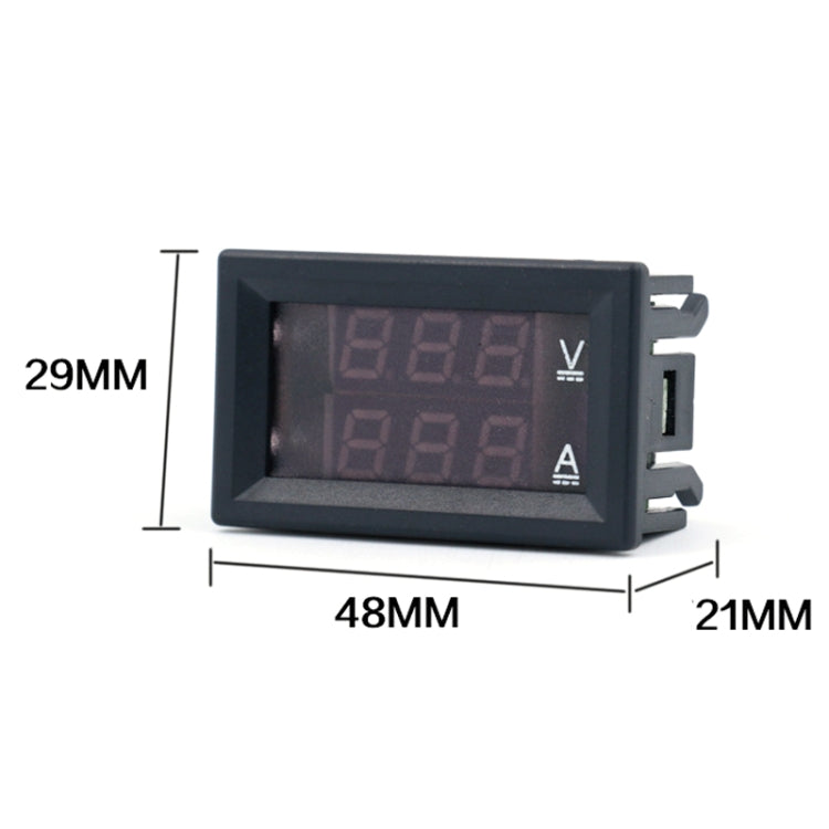 Misuratore di corrente di tensione a doppio display Misuratore di tensione CC digitale, 10A (Red), 10A (Red Blue), 10A (Blue), 50A (Red), 50A (Red Blue), 50A (Blue)