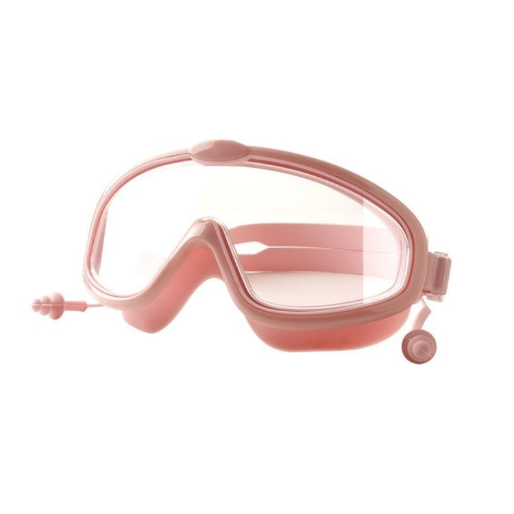 Occhialini da nuoto per bambini con montatura grande antiappannamento con tappi per le orecchie siamesi, Swimming Goggles With Conjoined Earplugs(Black), Swimming Goggles With Conjoined Earplugs(Pink), Swimming Goggles With Conjoined Earplugs(Yellow)