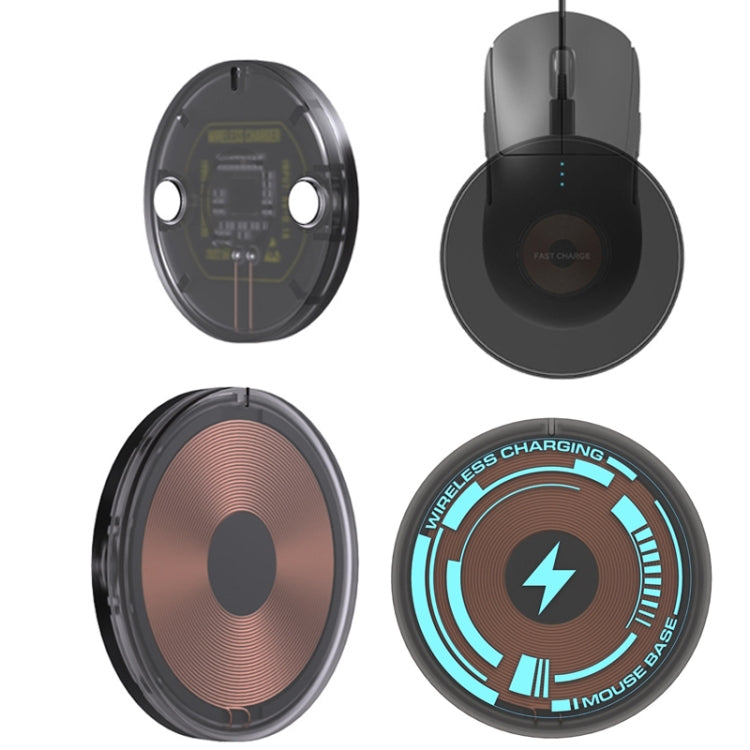 Per modulo di ricarica wireless per mouse Logitech G502 / G703 / G403 / G903 / GPW / GPW2, Transparent, Transparent + Wireless Charging, Flash