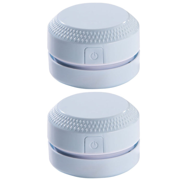 2PCS Desktop Mini Aspirapolvere Coriandoli di gomma Pulitore per tastiera, Pink, Blue
