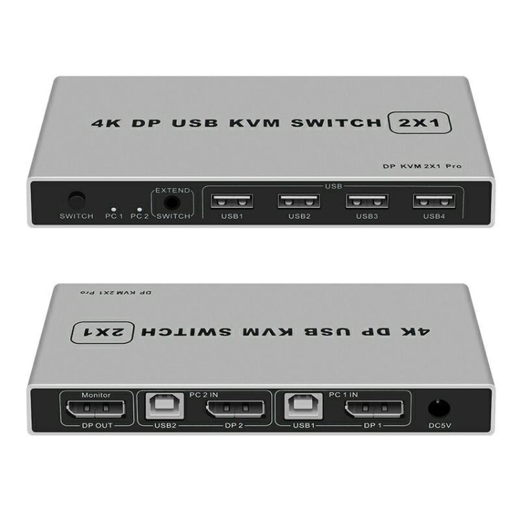 KYSW59 60HZ DP USB KVM Switch Dispositivo di condivisione computer 2 in 1, KYSW59, 8K