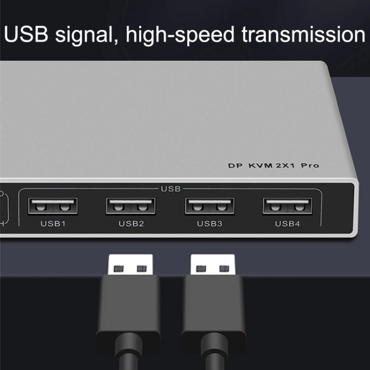 KYSW59 60HZ DP USB KVM Switch Dispositivo di condivisione computer 2 in 1, KYSW59, 8K