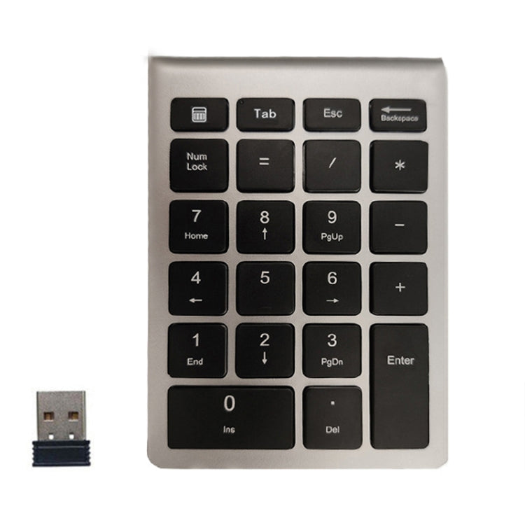 BT304 Mini tastiera wireless per laptop a 22 tasti, specifiche:, Bluetooth (Black), Bluetooth (Gray), Bluetooth (Gold), Bluetooth (Silver Black), 2.4G (Black), 2.4G (Gray), 2.4G (Gold), 2.4G (Silver Black)