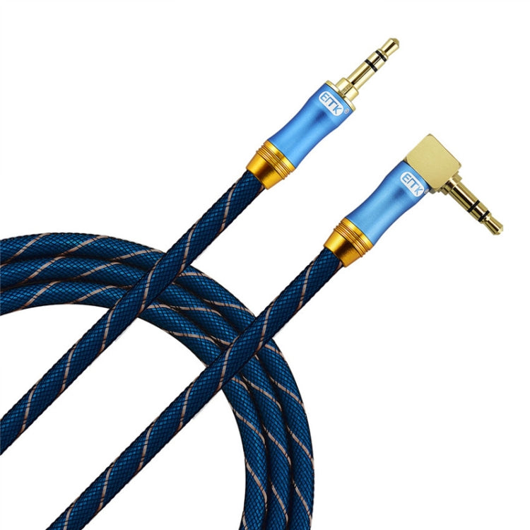 Cavo di prolunga per cavo audio da 3,5 mm per auto EMK a 90 gradi, lunghezza del cavo:, 0.5M, 1M, 1.5M, 2M, 3M, 5M