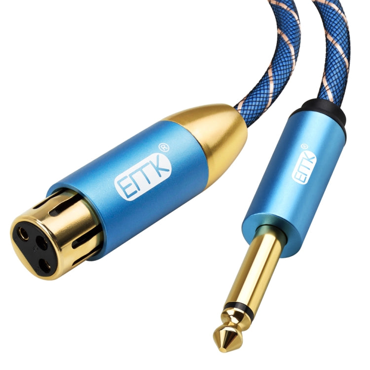 EMK KN603 2 pin 6,5 mm linea Canon bilanciata audio linea microfono, lunghezza cavo:, 0.5m, 1m, 1.5m, 2m, 3m, 5m