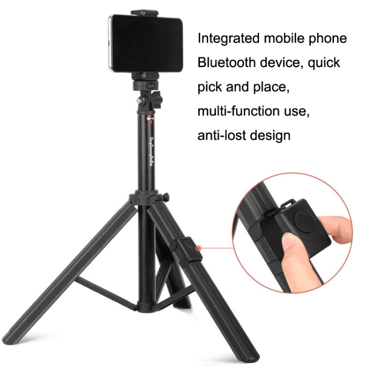 Supporto per telefono da pavimento in lega di alluminio Live Bluetooth Phone Selfie Stick, QingZhuangShiDai ZP100, QingZhuangShiDai ZP100B