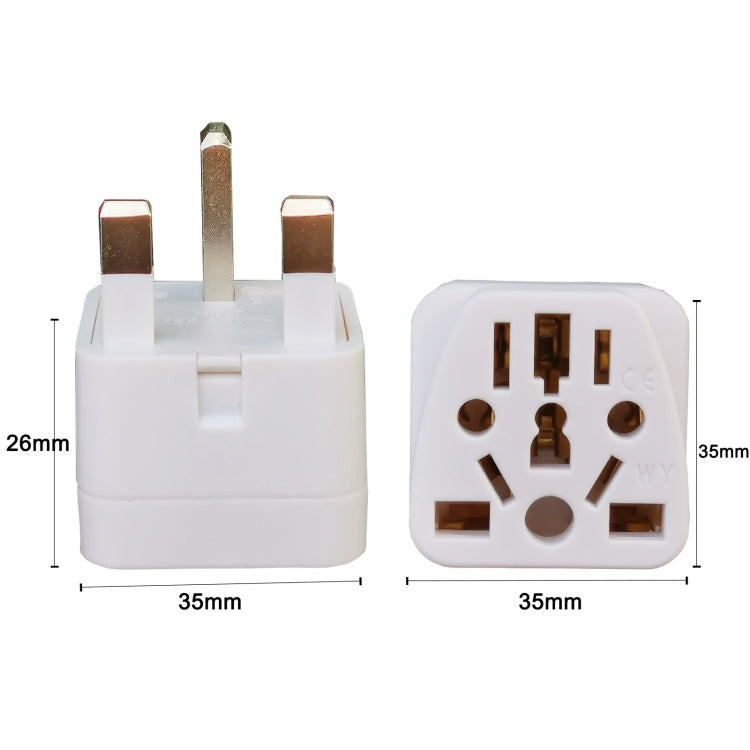 2 PZ WY-7 10A 250V Convertitore spina UK, WY-7 Black, WY-7 White