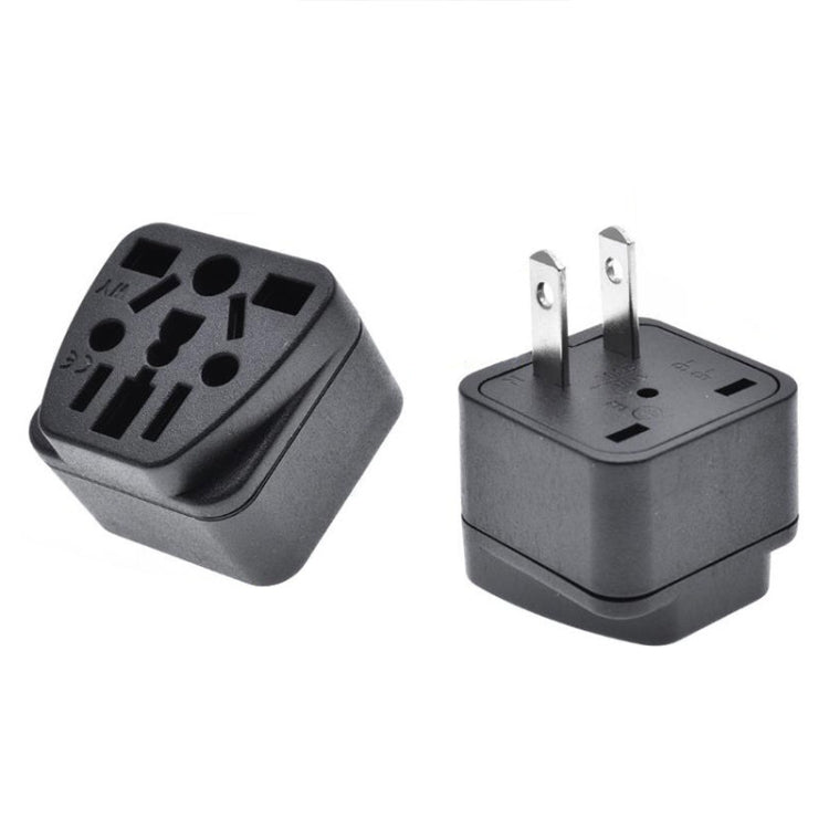 10 PCS WY-6 10A 250V Spina di conversione USA porosa, WY-6 Black