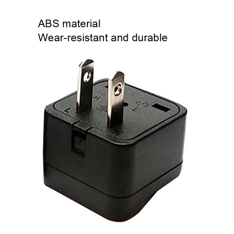 10 PCS WY-6 10A 250V Spina di conversione USA porosa, WY-6 Black