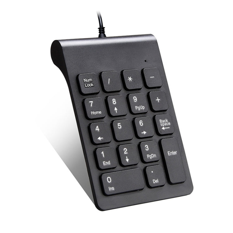 Mini tastiera USB digitale cablata per laptop, Wired White, Wired Black