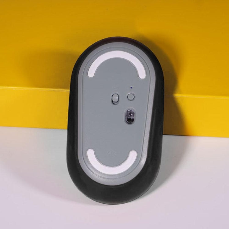 Custodia protettiva per mouse wireless antipolvere in silicone da 2 pezzi per Logitech Pebble, Black, Pink, Matcha Green, Gray Blue, Transparent