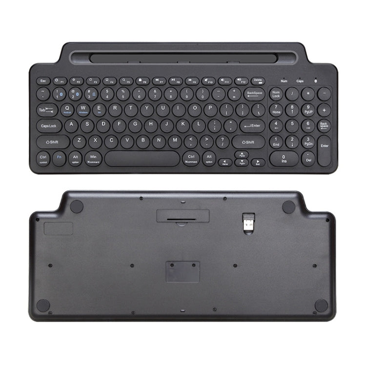 Tastiera wireless Bluetooth 2.4G con staffa per slot per schede, With Touchpad, No Touchpad