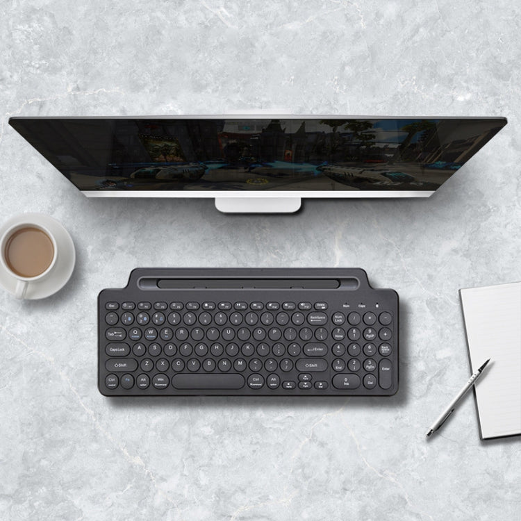 Tastiera wireless Bluetooth 2.4G con staffa per slot per schede, With Touchpad, No Touchpad