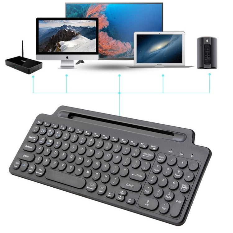 Tastiera wireless Bluetooth 2.4G con staffa per slot per schede, With Touchpad, No Touchpad