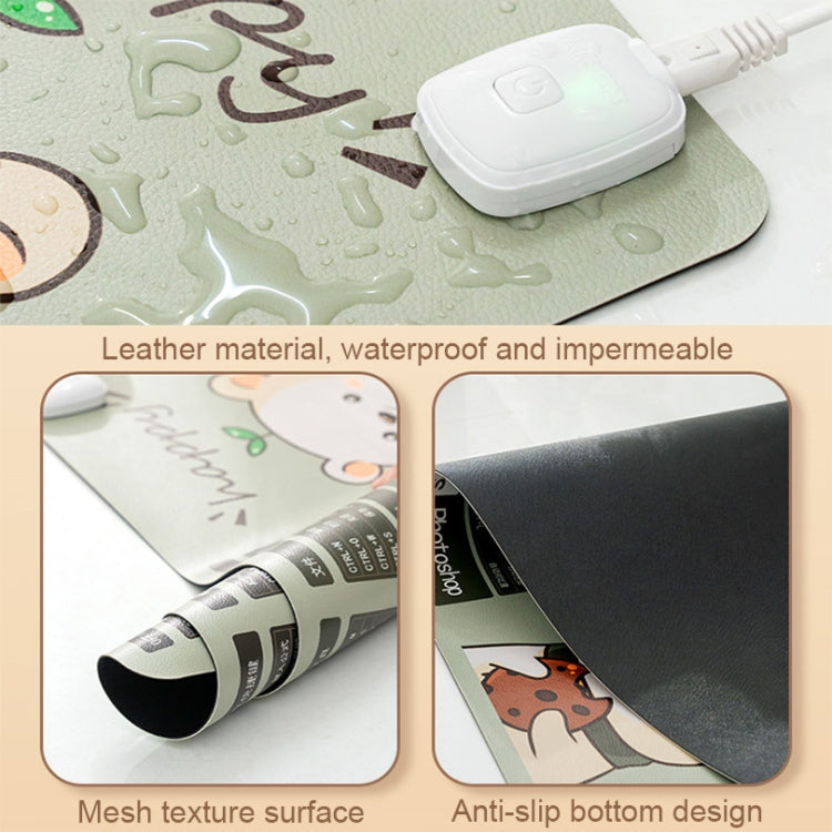 Intelligent Timing Riscaldamento Impermeabile Caldo Mouse Pad Spina CN, Dimensioni:, 60x36cm, 80x33cm