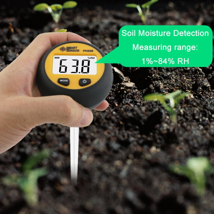 Smart Sensor PH 328 Misuratore di acidità del suolo Fertilizzante Rilevatore di umidità dei nutrienti