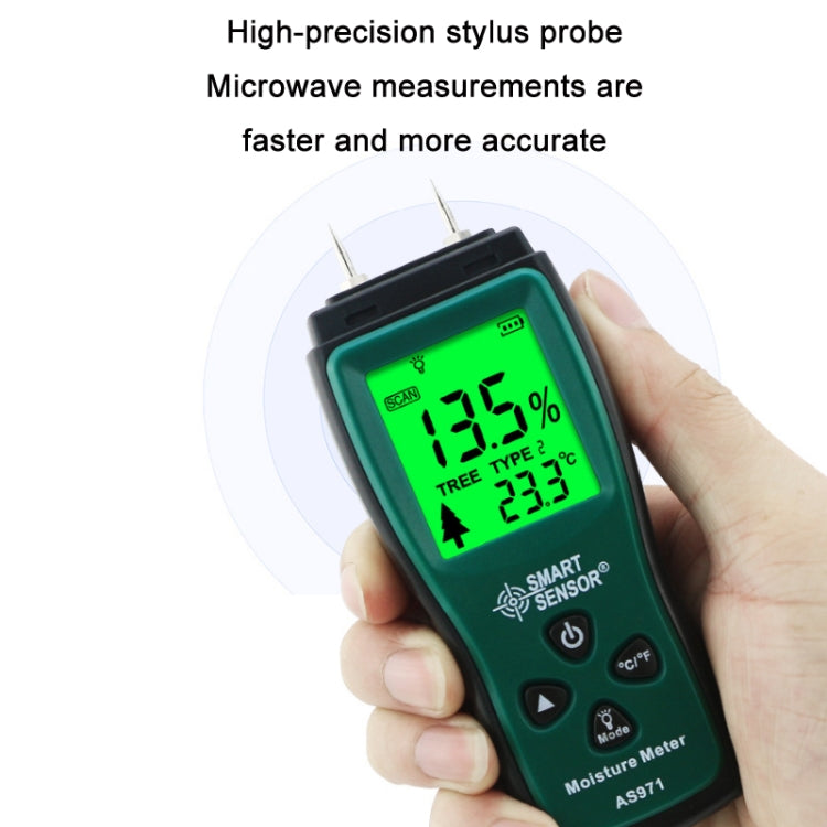 Smart Sensor AS971 Tester del contenuto di umidità per la produzione di mobili in legno