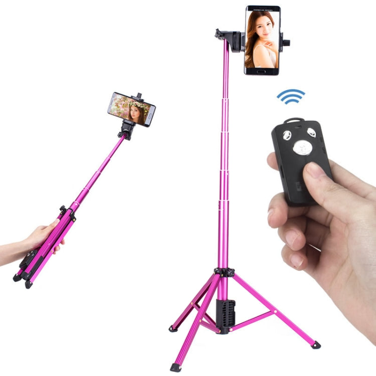 YUNTENG Selfie Stick Treppiede Supporto per fotocamera con telecomando Bluetooth, 1688 Black, 1688 Pink), 1388 Black