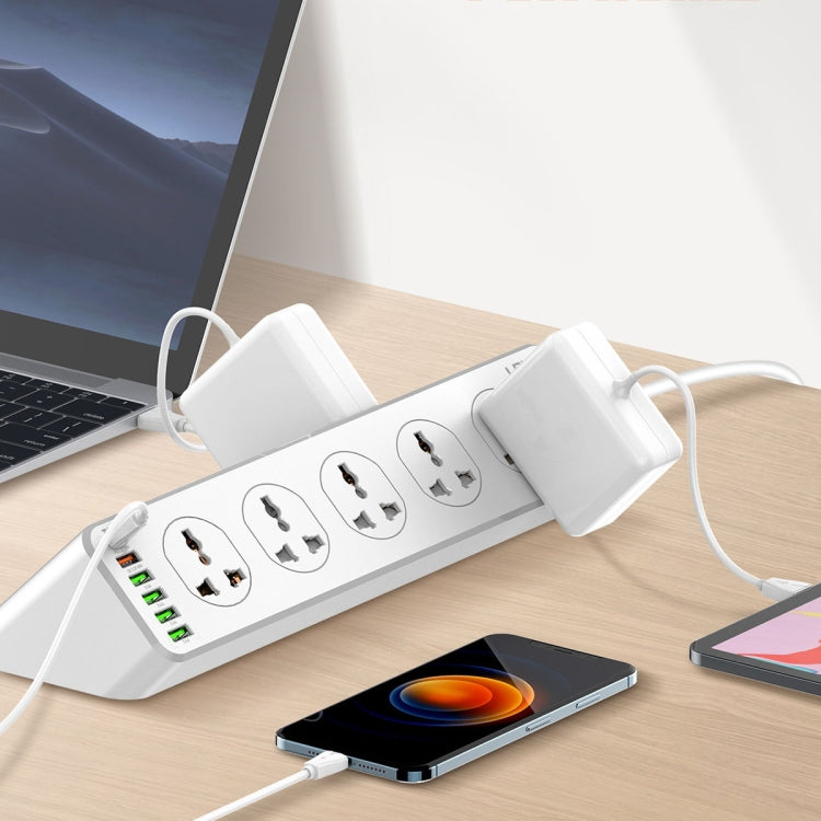 LDNIO SC10610 30W 10+6 porte Presa di ricarica rapida multifunzionale da viaggio per casa e ufficio, specifiche:, UK Plug, EU Plug, US Plug