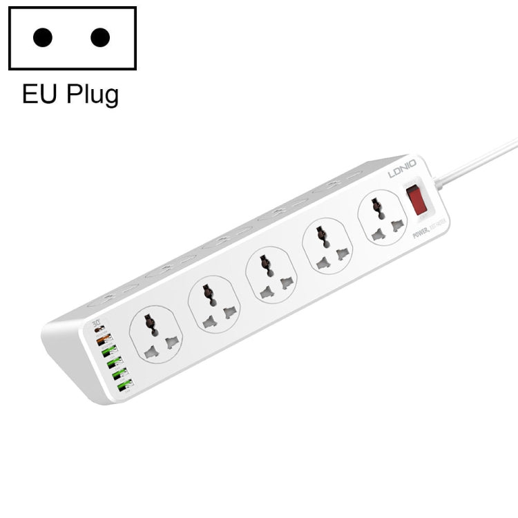 LDNIO SC10610 30W 10+6 porte Presa di ricarica rapida multifunzionale da viaggio per casa e ufficio, specifiche:, UK Plug, EU Plug, US Plug