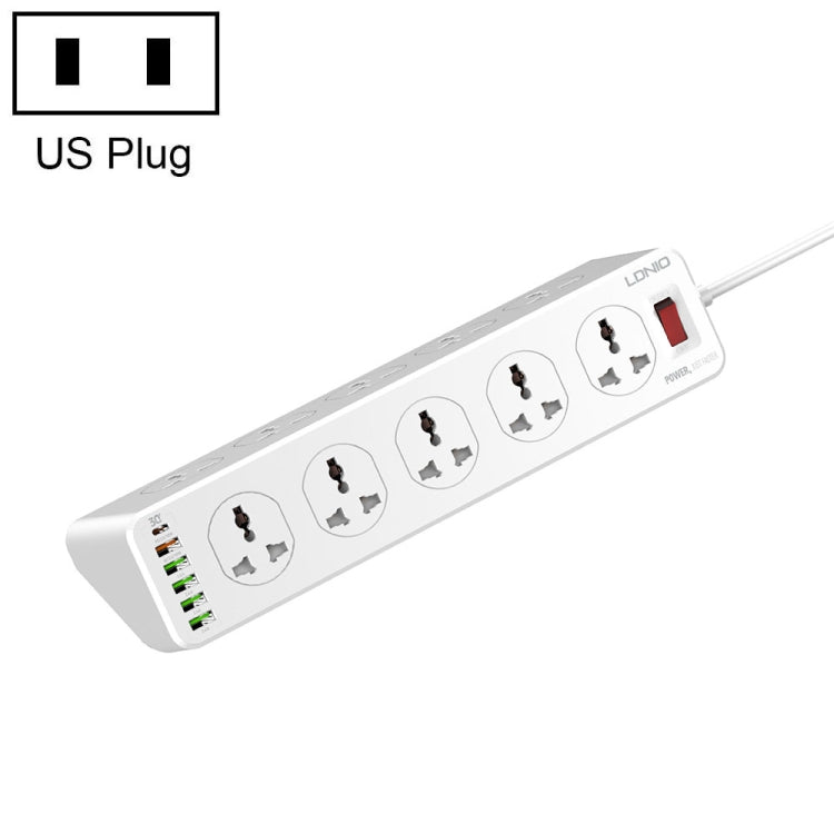 LDNIO SC10610 30W 10+6 porte Presa di ricarica rapida multifunzionale da viaggio per casa e ufficio, specifiche:, UK Plug, EU Plug, US Plug
