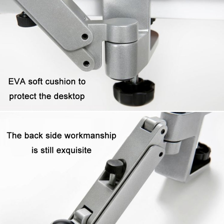 Staffa per braccio da polso per scrivania da computer in lega di alluminio, Liftable Gray, Liftable Silver, Non-liftable Gray, Non-liftable Silver