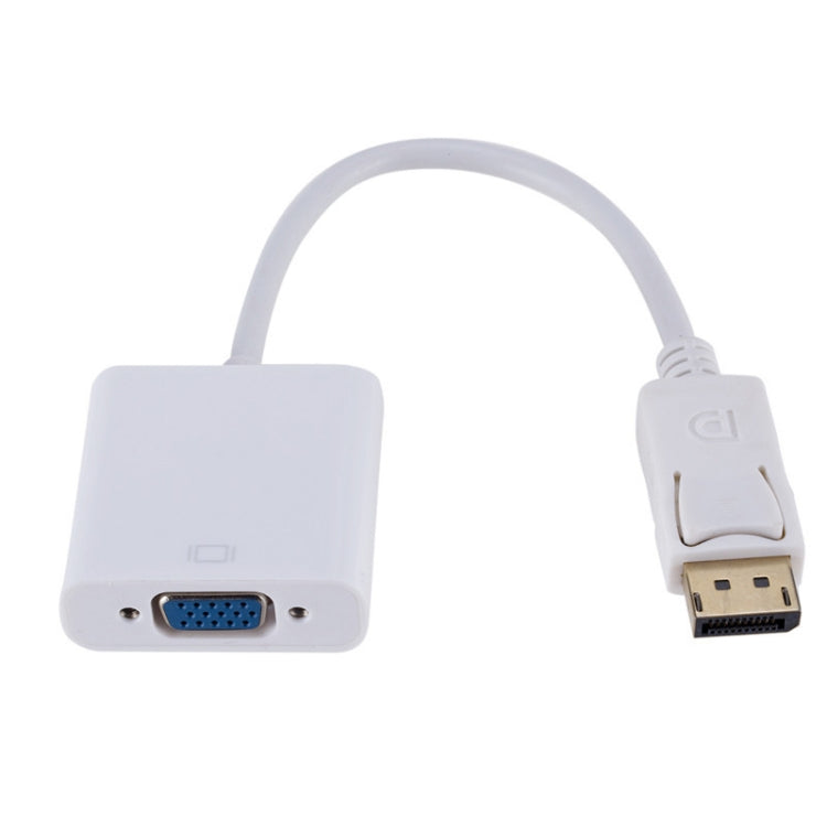 Adattatore quadrato da DP a VGA, lunghezza cavo: 15 cm, DP to VGA White, DP to VGA Black