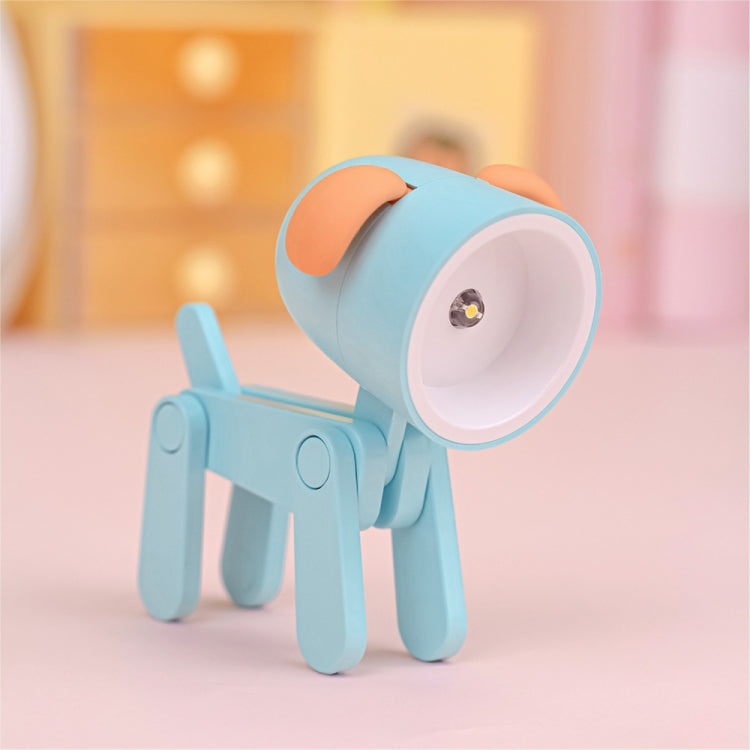 TL-23 LED Mini Lampada da scrivania pieghevole per cartoni animati Lampada da tavolo per decorazione domestica a forma di animale domestico, Spec:, Dog (Blue), Dog (Green), Dog (Pink), Dog (Beige), Dog (Orange), Dog (Yellow), Deer (Blue), Deer (Green)
