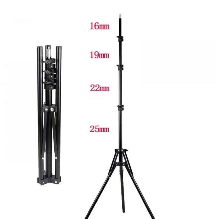 1,6 m Live Photography Light Stand Treppiede anti-pieghevole ispessito, With 30cm Hose