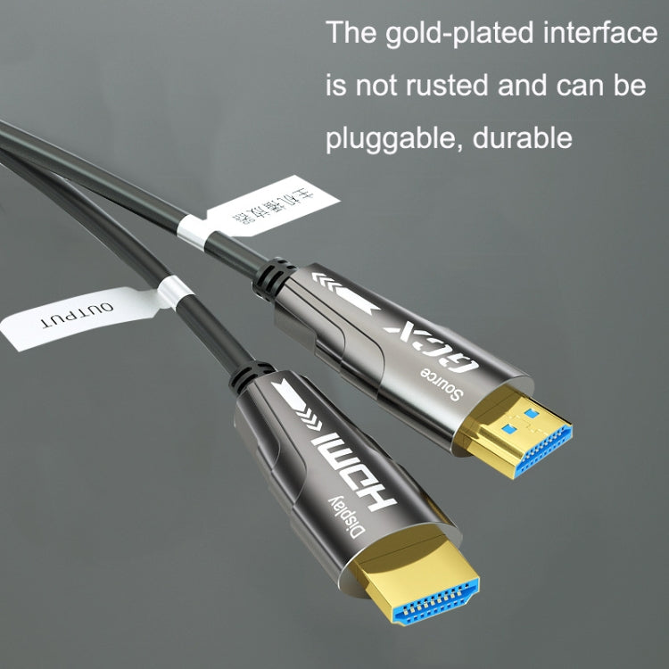 Cavo ottico attivo da HDMI 2.0 maschio a HDMI 2.0 maschio 4K HD, lunghezza cavo:, 1.8m(Grey), 3m(Grey), 5m(Grey), 8m(Grey), 10m(Grey), 15m(Grey), 20m(Grey), 25m(Grey), 30m(Grey), 35m(Grey), 40m(Grey), 45m(Grey), 50m(Grey), 60m(Grey), 70m(Grey), 80m(Gre...