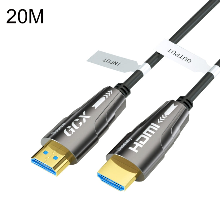 Cavo ottico attivo da HDMI 2.0 maschio a HDMI 2.0 maschio 4K HD, lunghezza cavo:, 1.8m(Grey), 3m(Grey), 5m(Grey), 8m(Grey), 10m(Grey), 15m(Grey), 20m(Grey), 25m(Grey), 30m(Grey), 35m(Grey), 40m(Grey), 45m(Grey), 50m(Grey), 60m(Grey), 70m(Grey), 80m(Gre...