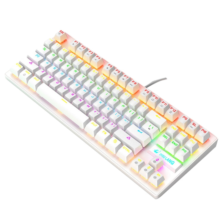 ZIYOULANG K2 87 Tasti Ufficio Laptop Punk Incandescente Tastiera Meccanica Cablata, Lunghezza Cavo: 1,5 m, K2 Black, K2 White, K2 Pink, K2 Blue