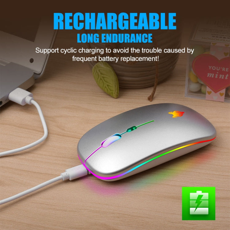 XUNSVFOX XYH50 4 Tasti Ricarica USB Business Office Wireless Light Mouse