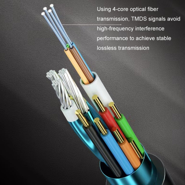 HDMI 2.1 8K 60HZ HD Cavo ottico attivo Linea di conversione dello schermo del computer, lunghezza del cavo:, 60HZ 1.8m, 60HZ 3m, 60HZ 5m, 60HZ 8m, 60HZ 10m, 60HZ 15m, 60HZ 20m, 60HZ 25m, 60HZ 30m, 60HZ 35m, 60HZ 40m, 60HZ 50m, 60HZ 60m, 60HZ 70m, 60HZ ...