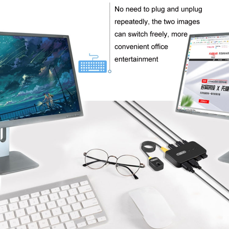 FJGEAR2 FJ-U302 3 In 2 Out Espansore switch condiviso USB condiviso con cavo controller desktop, FJ-U302