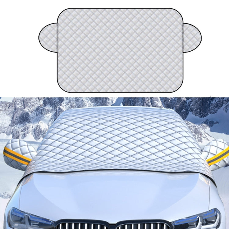SUITU R-3945 Parabrezza invernale per auto Parabrezza antineve Sbrinamento Parasole Abbigliamento per auto ispessito, Stile:, Non-magnet Clip Door, Non-magnet With Earmuffs, 5 Magnets With Earmuffs, Non-magnet Three Layers Thickened