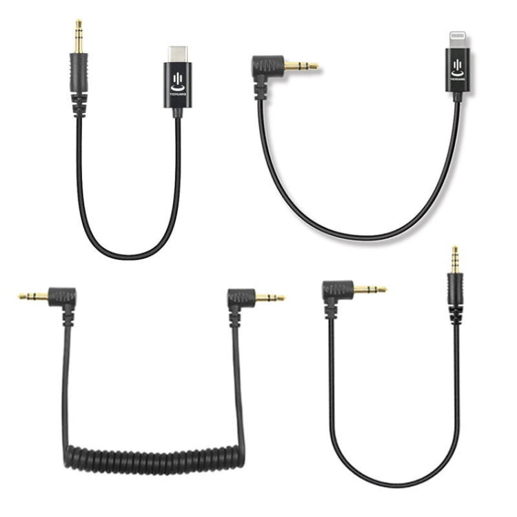 Per cavo audio adattatore YICHUANG per microfono Rode, 3.5mm To 8 Pin, 3.5mm To Type -C, 3.5mm TRS to TRS, 3.5mm TRS to TRRS