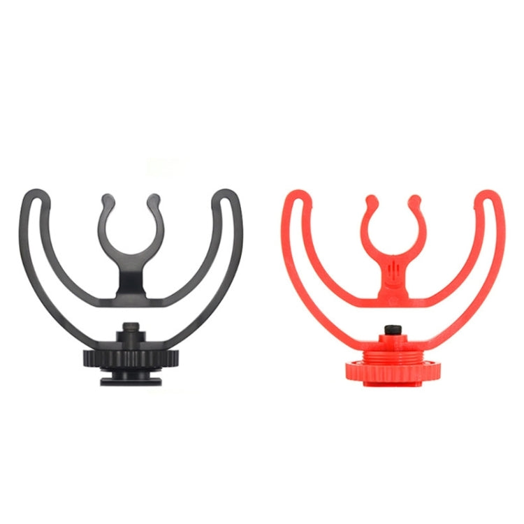 Staffa di montaggio per microfono da 2 pezzi Supporto per microfono per montaggio su scarpa fredda, 2pcs Cold Shoe Mount Red, 2pcs Cold Shoe Mount Black