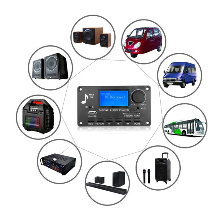 D006BT Decodificatore MP3 Bluetooth U Scheda amplificatore audio riproduzione disco, D006BT Large RC, D006BT Small RC