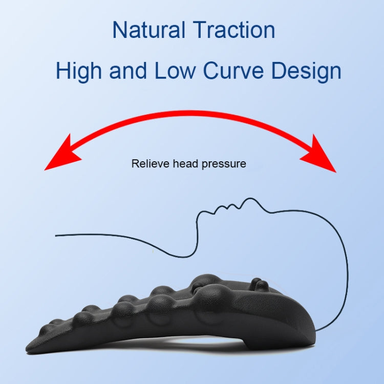 Correttore di sollievo spinale per massaggiatore shiatsu per spalle e collo, Black