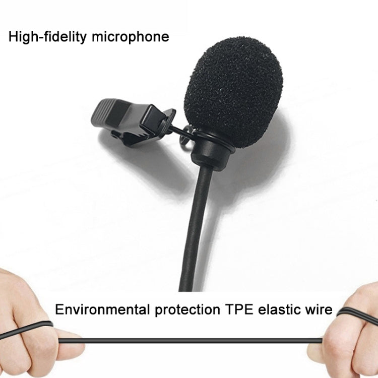 Per SONY D11 D21 Microfono lavalier wireless da 3,5 mm Collare con clip per fotocamera, ECM-V1B