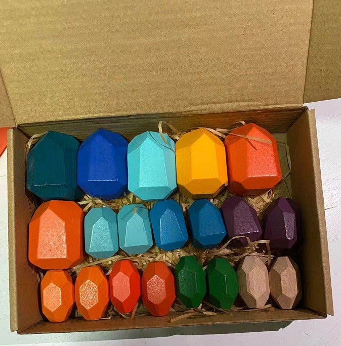 I primi insegnamenti dei bambini impilano blocchi di pietra in legno impilano giocattoli di pietra, 20 Grains D, 20 Grains E, 21 Grains A, 21 Grains C, 22 Grains Combination, 36 Grains Combination, 36 Grains Beech Wood, 38 Grains Combination A