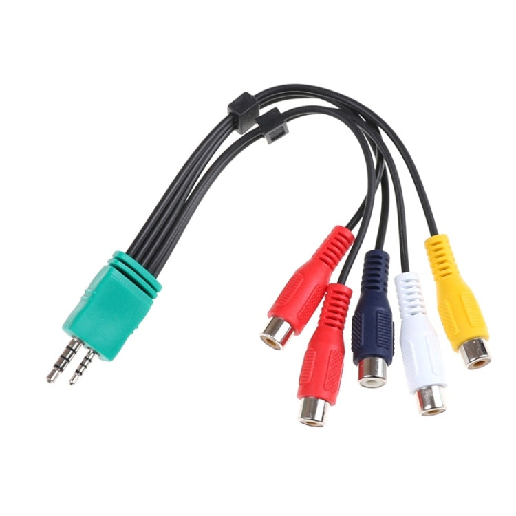 per Samsung 3.5 + 2.5 a 5RCA Cavo segnale componente cavo AV TV LCD a doppia testa, 20cm 3.5+2.5 to 5RCA